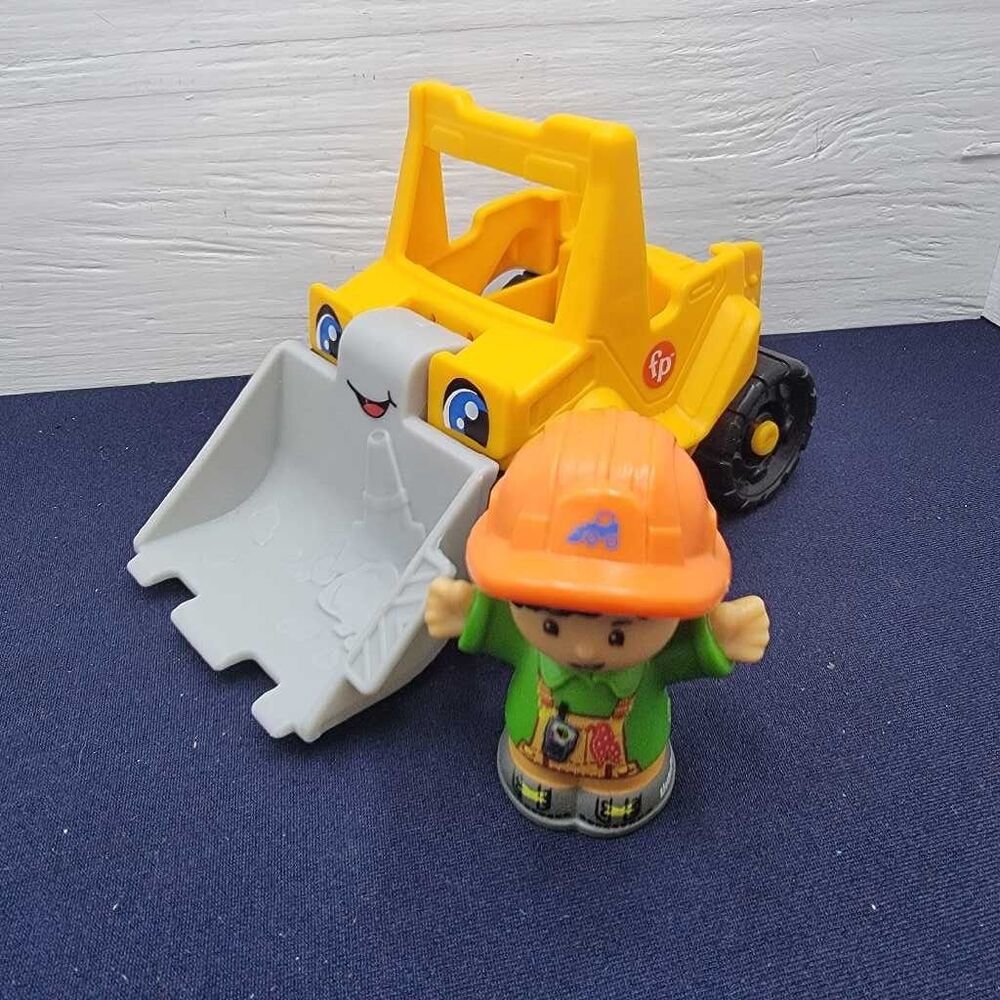 Fisher-Price Little People Construction Truck & Worker Toy Set